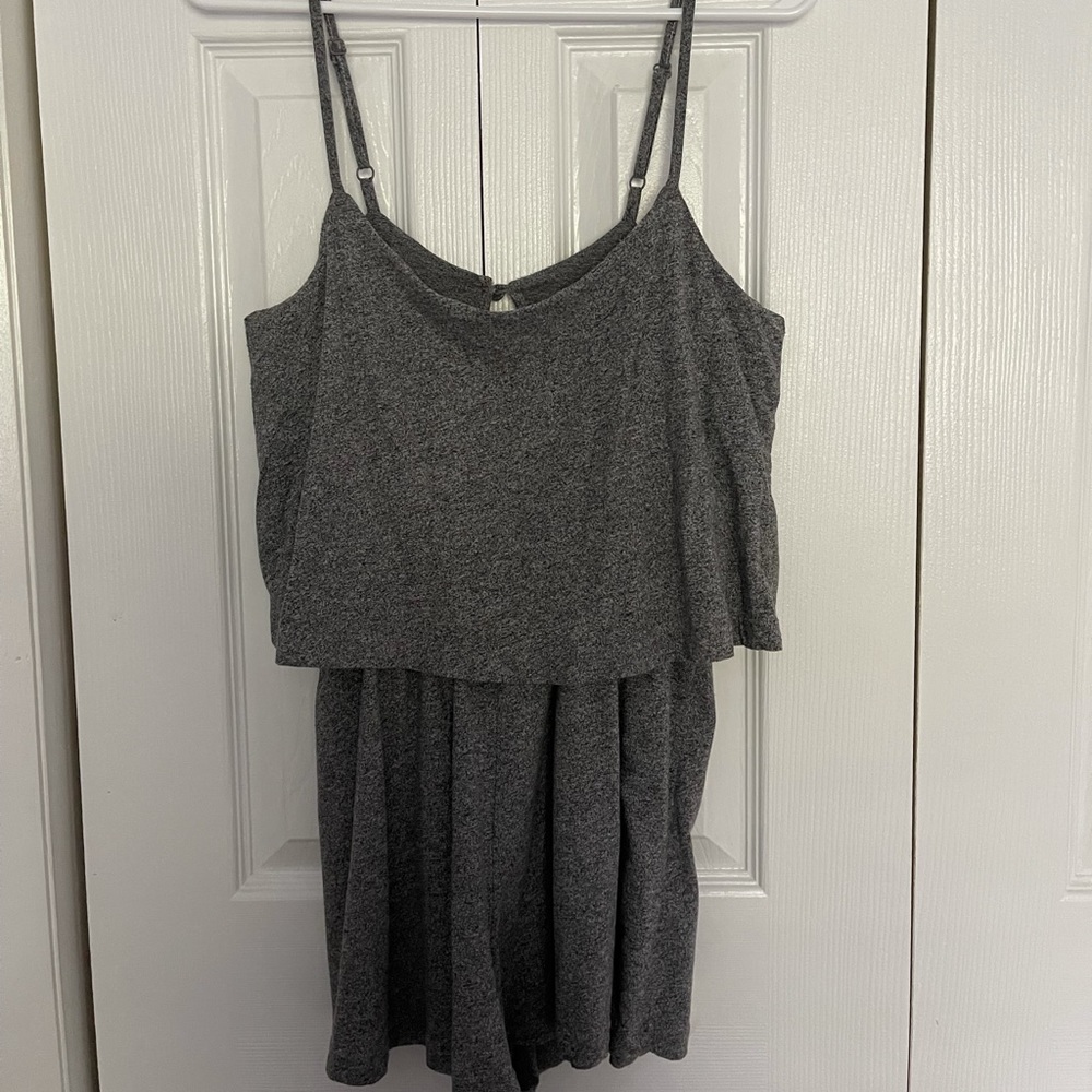 Topshop grey shorts romper